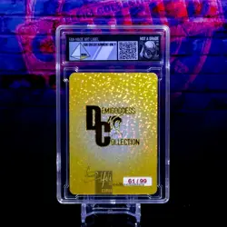 Black Cat Waifu Trading Card Encased #61/99 Gold Demigoddess Collection SLAB - Image 5