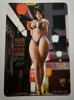 SEXY HEROINE WAIFU Mai Shiranui THE KING OF FIGHTERS ACG PREMIUM HOLOFOIL CARD M - Image 2