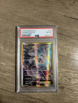 Pokemon TCG Mewtwo EX Full Art Holo Card 103/108 Evolutions PSA 8 - Image 1