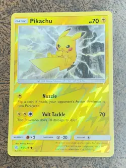 Pikachu 66/236 Cosmic Eclipse Common Reverse Holo Pokemon Card - Image 1
