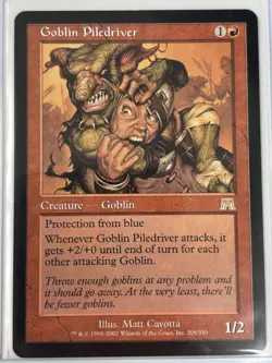 MTG Goblin Piledriver - Onslaught #205 Rare - Image 1