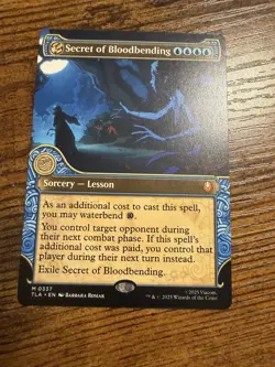 MTG Magic The Gathering Avatar Secret of Bloodbending Borderless Showcase Mythic - Image 1