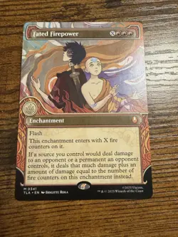 MTG Magic The Gathering Avatar Fated Firepower Borderless Showcase Mythic! - Image 1