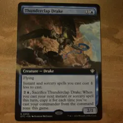 Thunderclap Drake (Extended Art) Commander: Outlaws of Thunder Junction MTG NM - Image 1