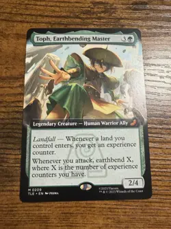 MTG Magic The Gath Avatar Toph Earthbending Master Extended Art Eternal Mythic! - Image 1