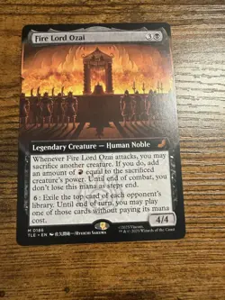 MTG Magic The Gathering Avatar Fire Lord Ozai Extended Art Eternal Mythic! - Image 1