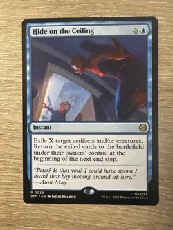 Magic The Gathering - Spider Man - Hide on the Ceiling - RARE - 0032 - Image 1