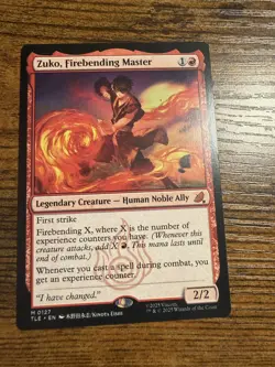 MTG Magic The Gathering Avatar Zuko Firebending Master Eternal Mythic! - Image 1