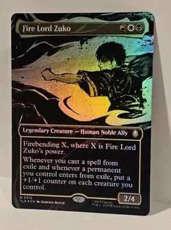 Magic The Gathering - Fire Lord Zuko FOIL Borderless 315 - Avatar NM/M - Image 2
