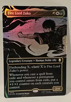 Magic The Gathering - Fire Lord Zuko FOIL Borderless 315 - Avatar NM/M - Image 3