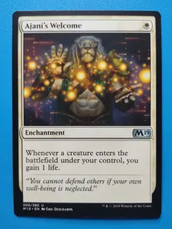 MTG 1x Ajani's Welcome NM Core Set 2019 M19 Magic - Image 1