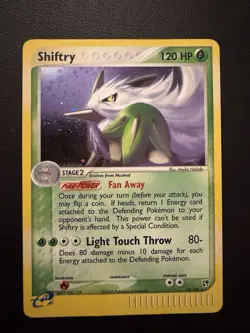 POKEMON TCG SHIFTRY 12/100 EX SANDSTORM HOLO RARE!! - Image 1