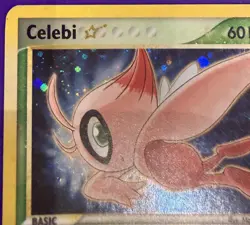 Pokemon Card Holo Celebi Gold Star 100/100 DAMAGED ex Crystal Guardians - Image 2