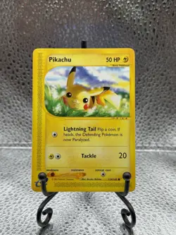 Pikachu 124/165 Expedition Base Set - VLP - E-Reader Pokemon - Image 1