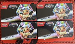 Pokemon TCG Scarlet And Violet Prismatic Evolutions Surprise Box Lot Of 4 - Image 1