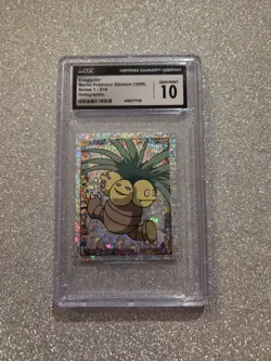 CGC Gem Mint 10! Exeggutor Pokemon Merlin Holographic Sticker 1998 Series 1 S16 - Image 1