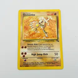 Pokemon TCG - Hitmonlee - 22/62 - Fossil - LP Unlimited Rare (1999) - Image 2