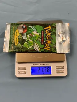 POKEMON JUNGLE BOOSTER PACK SCYTHER WOTC 1999 FACTORY SEALED 21.38g - Image 4