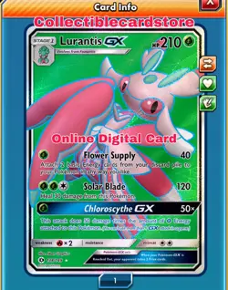 Lurantis GX Full Art 138/149 Pokemon TCG Online Digital Card Sent FAST ~ PTCGO - Image 1