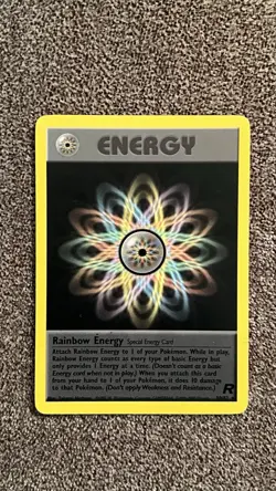 Pokemon Card Rainbow Energy 80/82 Non Holo Rare Team Rocket LP - Image 1
