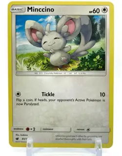 Pokemon Sun & Moon Crimson Invasion 85/111 Minccino 4X Mint/NM 4 Card Playset X4 - Image 2