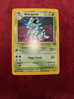 Pokemon TCG Nidoqueen Jungle Holo Card 7/64 Unlimited Rare and Nidorina Base - Image 1