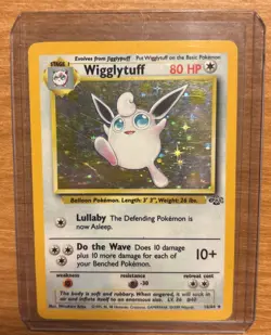 Pokemon TCG Wigglytuff Holo Rare Card Jungle Unlimited NM or BETTER - Image 1