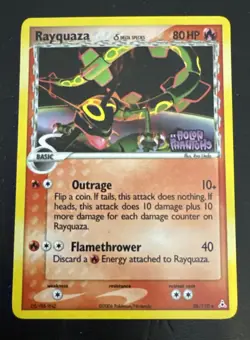 Pokemon TCG Rayquaza Delta Species Holon Phantoms Reverse Holo Card 26/110 NM/LP - Image 1