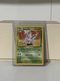 NIDORINO - Base Set - 37/102 - Uncommon - Pokemon Card - Unlimited Edition - LP - Image 1