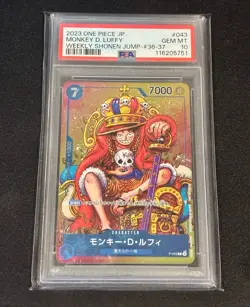 Monkey D Luffy P-043 Weekly Shonen Jump Promo One Piece Card - PSA 10 - Image 1
