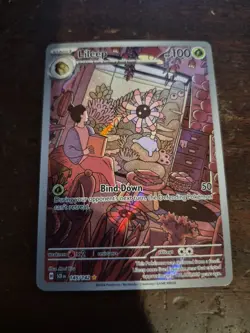 Lileep 145/142 Pokemon TCG Stellar Crown Illustration Rare Full Art Holo Card - Image 1
