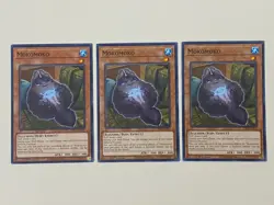 Yugioh - Mokomoko x 3 - 1st Edition NM - Plus Free Holographic Card - Image 1