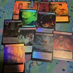 Sacred Foundry Metroid Samus ShockLand Extended Art Foil Play Test Mtg Cards - Image 4