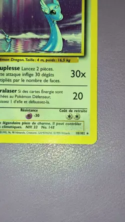 Draco 18/102 1st Edition French Pokemon Card 1999 Base Set NM/VLP 🇫🇷 - Image 2