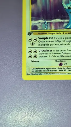 Draco 18/102 1st Edition French Pokemon Card 1999 Base Set NM/VLP 🇫🇷 - Image 5
