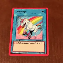 Ward Trading Card Game TCG 1st Edition Generation 2 - Unicorn Might 69/150 - Image 1