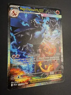 M/NM Mega Charizard X ex 125/094 Phantasmal Flames Pokemon card English TCG NEW - Image 2