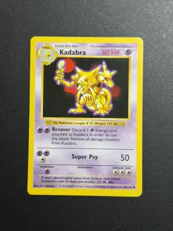 Pokemon Cards: Kadabra 32/102 Shadowless Base Set Uncommon - Image 1