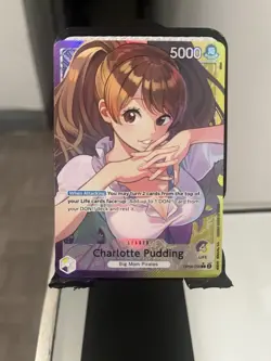One Piece Card TCG Legends OP08-058 Charlotte Pudding Alt Art Leader ENG - Image 1