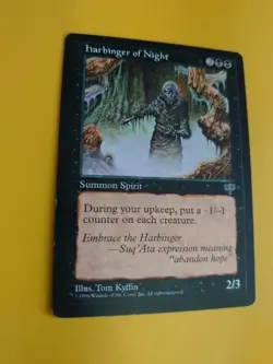 Harbinger of night. summon Mirage. Old Vintage. Magic the Gathering Card. - Image 2