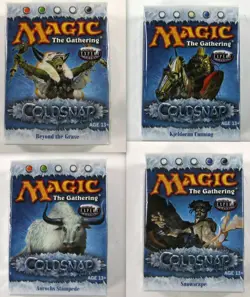 MTG COLDSNAP PRE-CONSTRUCTED THEME DECK SET (4 DIFFERENT DECKS) - Image 1