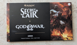 MTG God of War: Greek Foil Edition Secret Lair Playstation New Sealed In Hand! - Image 1