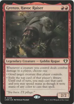 Grenzo, Havoc Raiser R Commander Masters 228 NM MTG - Image 1