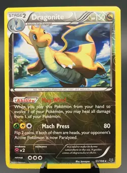 Dragonite 51/108 Roaring Skies Reverse Holo Rare Pokemon TCG NM - Image 1
