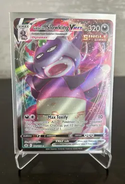 2021 Pokemon TCG SWSH Galarian Slowking VMAX 100/198 Chilling Reign Ultra Rare - Image 1