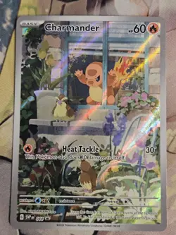 Charmander SVP044 Scarlet & Violet Promo Pokemon TCG LP w/ Crease (See Pics) - Image 1