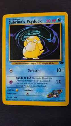 Pokemon TCG SABRINA'S PSYDUCK 99/132 Gym Challenge - Image 1