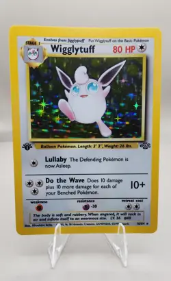 Pokemon TCG Wigglytuff 16/64 1st Edition Jungle Holo Rare NM - Image 1