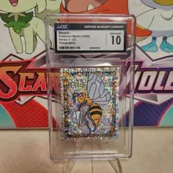 CGC 10 Pokemon Topps Merlin Series 1 - S5 Beedrill Holo Sticker - SHIPS FAST - Image 1
