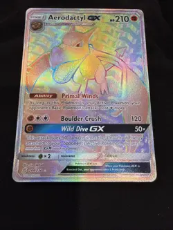 Pokemon TCG Aerodactyl Gx 244/236 Unified Minds Full Art Ultra Rare - Image 2